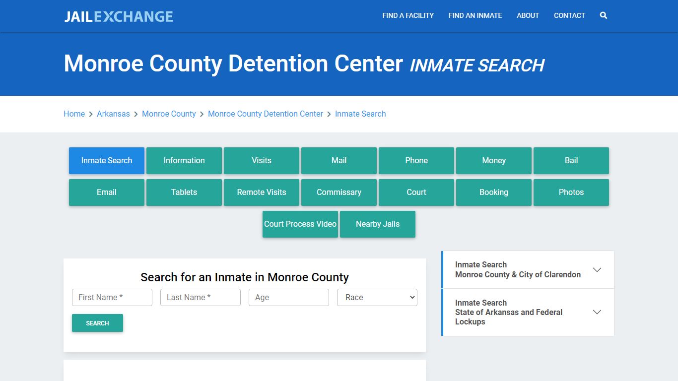 Monroe County Detention Center Inmate Search - Jail Exchange