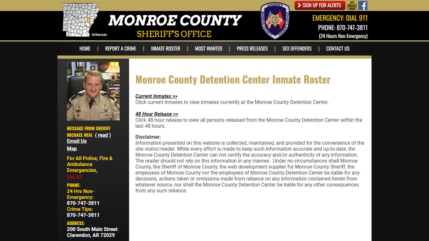 Roster Choose - Monroe County Sheriff AR