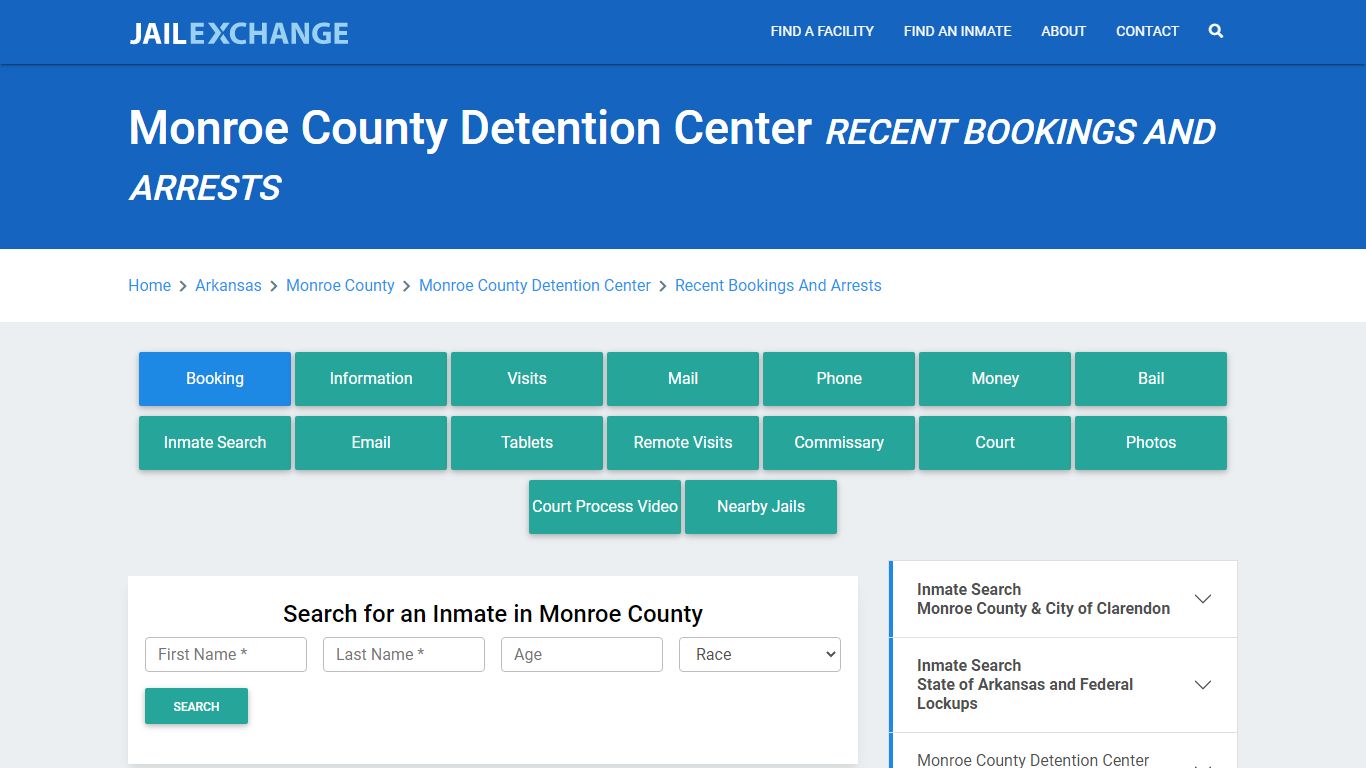 Monroe County Detention Center Recent Bookings And Arrests - Jail Exchange